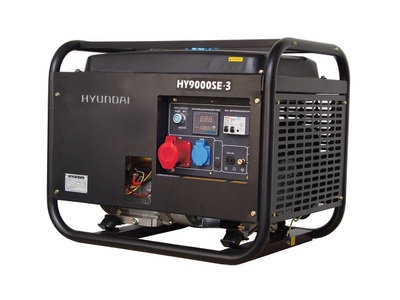 Бензиновая трехфазная электростанция Hyundai HY 9000SE-3