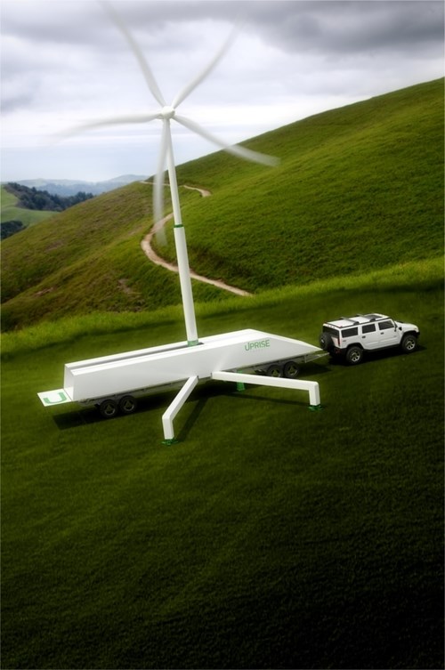 Uprise Energy представила концепцию портативного ветрогенератора мощностью 50 кВт