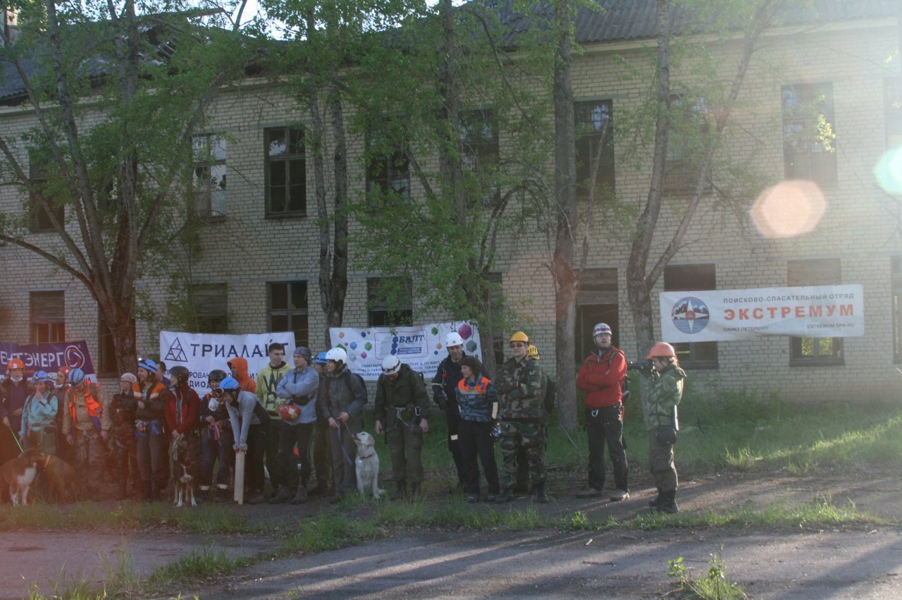 Учения добровольных спасателей в Ленинградской области